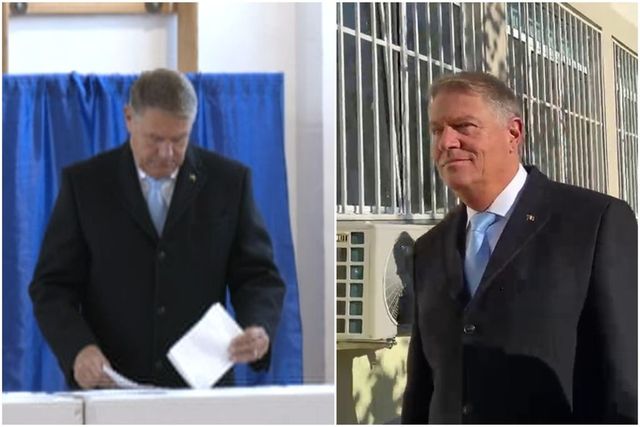 Klaus Iohannis, mut în ziua votului