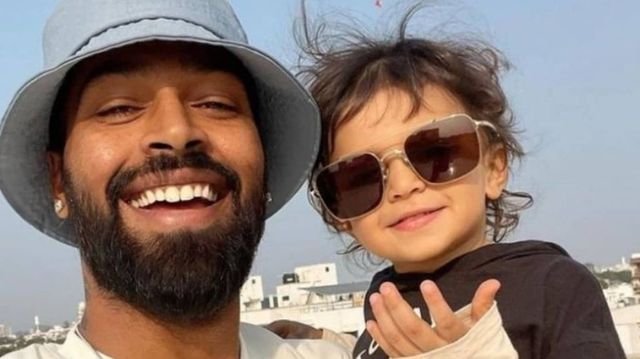 Hardik Pandya reunites with son Agastya, shares photo on Instagram