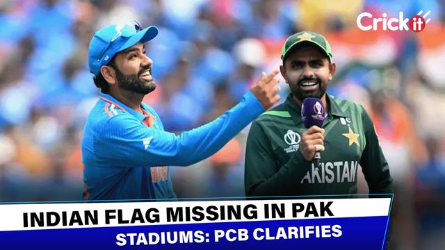 Indian flag spotted flying high at National Stadium in Karachi