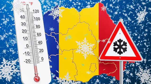 Ger în toată România. Prognoza ANM până în februarie