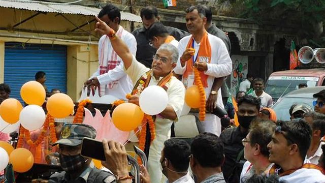 West Bengal elections 2021: Mamata Banerjee should wear bermudas to show her plastered leg, says Dilip Ghosh