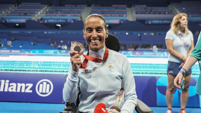 Teresa Perales, bronce en los 50 espalda, iguala las 28 medallas de Phelps