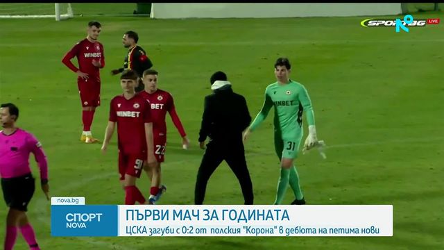 ЦСКА загуби от Корона Киелце в първата си зимна контрола