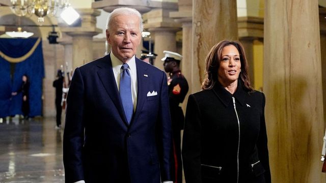 Kamala Harris calls Biden’s 2024 re-election bid an act of recklessness