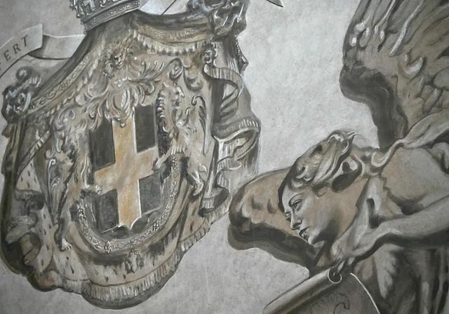 Pintan un ángel con el rostro de Meloni en la polémica restauración de una basílica en Roma