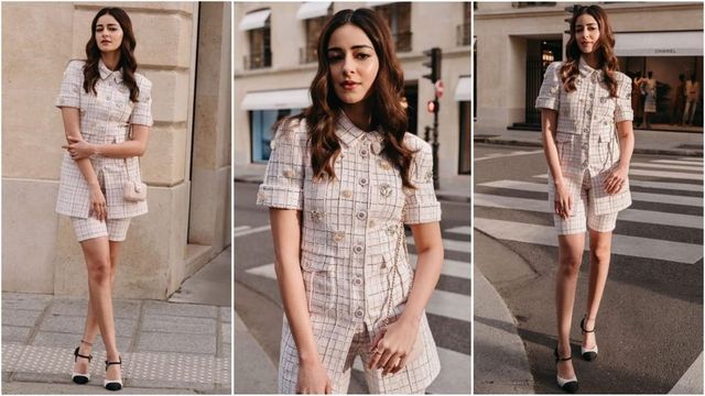 Ananya Panday serves major glam at Chanel’s Paris Fashion Week show with sister Rysa by her side. See her stylish look