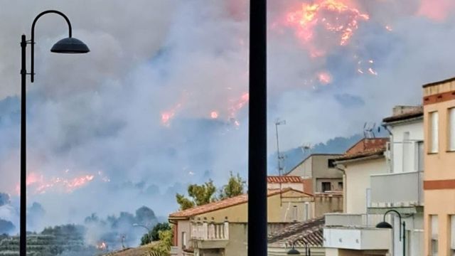 El incendio forestal de Montixelvo, en imágenes