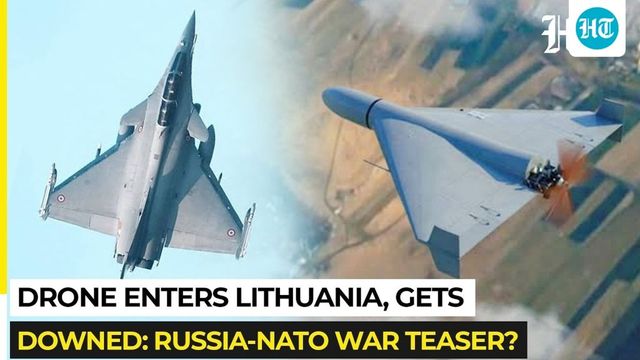 NATO jets down drone in Lithuania as alliance warns over border strikes