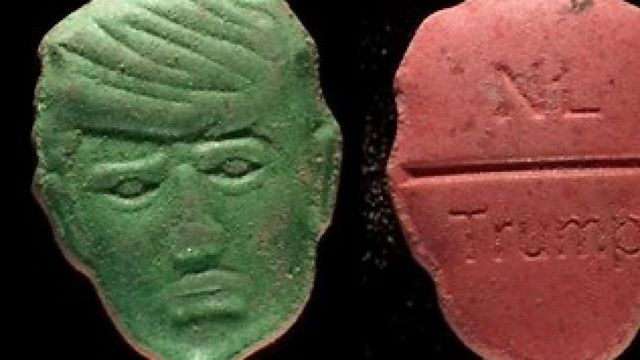 Avertisment major în Olanda: Pastile de ecstasy cu chipul lui Donald Trump conțin o substanță letală