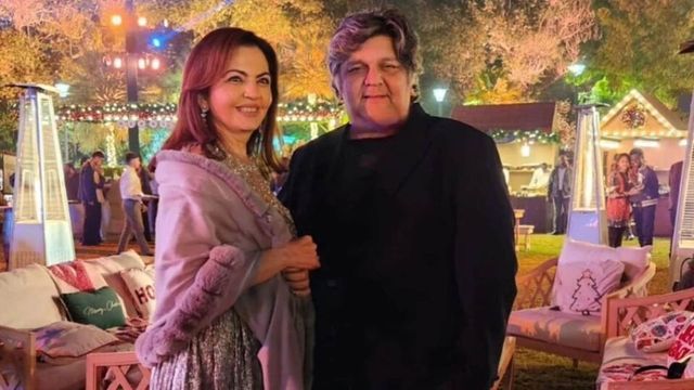 Nita Ambani shines in a glittering gown as she parties with Anant, Akash Ambani and friends on New Year