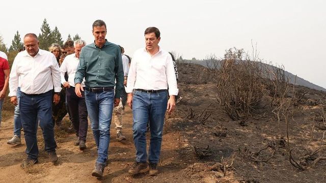 Pedro Sánchez visitará este martes las zonas de Extremadura afectadas por el incendio de Jarilla