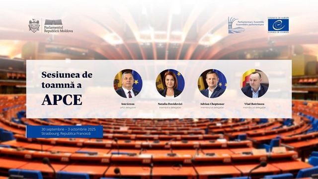 Deputați de la Chișinău participă la sesiunea de toamnă a Adunarea Parlamentară a Consiliului Europei