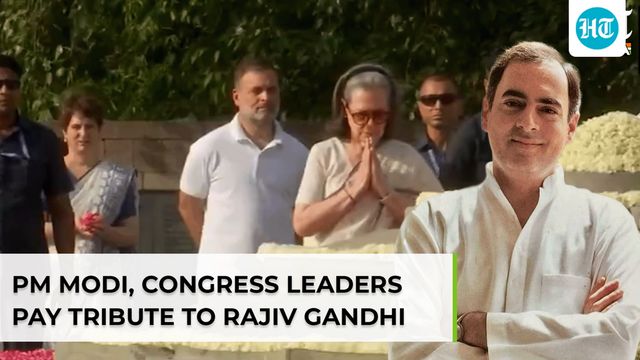 Rajiv Gandhi death anniversary: PM Modi, Sonia, Rahul, Kharge & Congress leaders pay tributes
