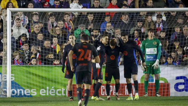 El Barça encuentra calma en Barbastro