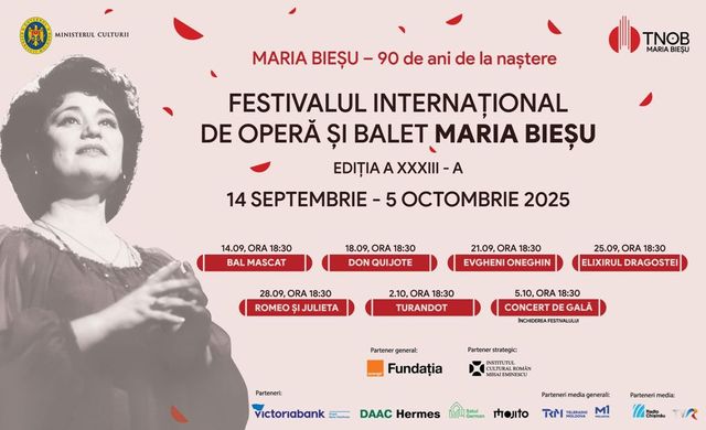 Artiști din 12 țări, la Festivalul de Operă și Balet „Maria Bieșu”