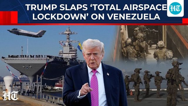 Trump says airspace above and around Venezuela should be considered closed