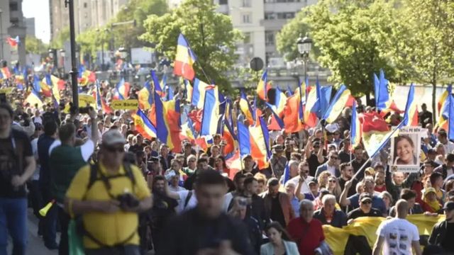 Protest autorizat organizat de AUR, pentru libertate și democrație, pe 12 ianuarie. Traseul manifestației