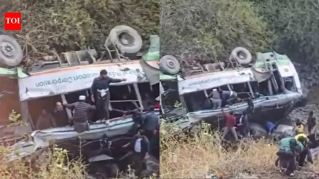 Three killed after Himachal Roadways bus plunges into gorge in Dehradun