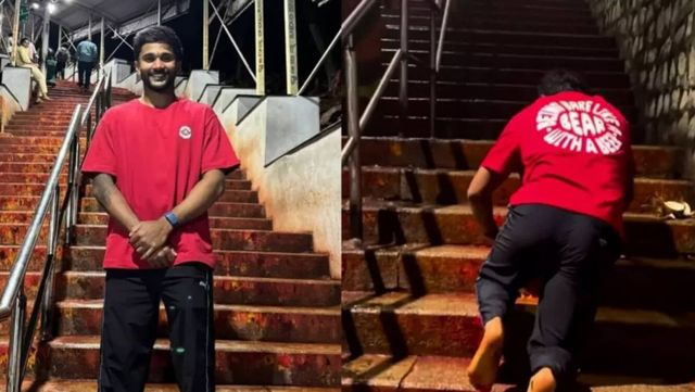 Reddy Climbs Tirupati Stairs On Knees After Return From Aus