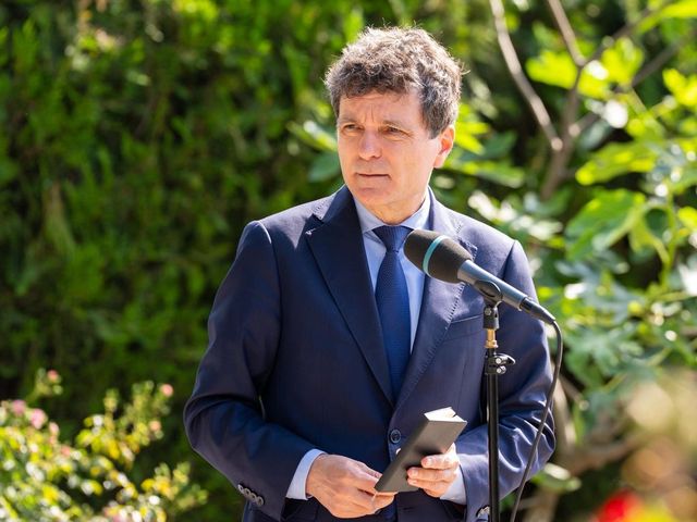 Nicușor Dan și Recep Tayyip Erdoğan participă la ceremonia de intrare în serviciu a noii corvete a României