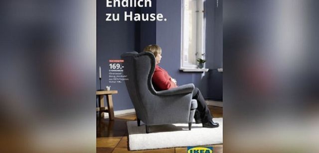 IKEA Germania, reclamă la un fotoliu inspirată de încheierea mandatului de cancelar al Angelei Merkel