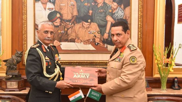 Top Commander of Saudi Land Forces calls on Army chief Naravane on first visit to India
