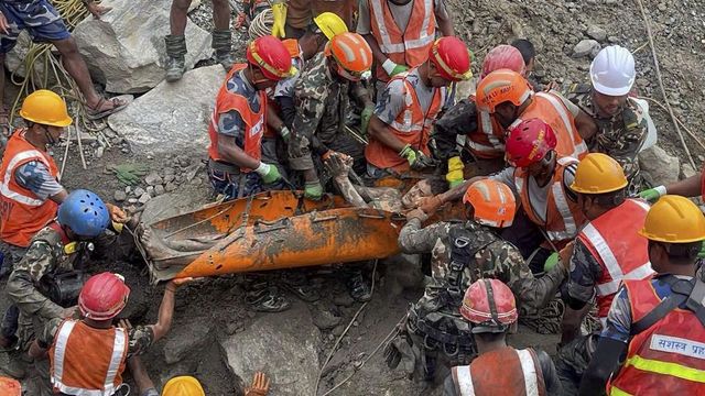 Two rescued alive from tunnel nine days after catastrophic floods in Nepal