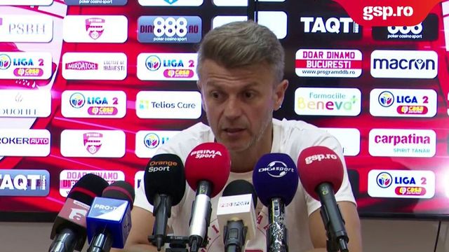 Declarațiile de încurajare ale lui Ovidiu Burcă înaintea barajului: „Cuvinte ca teamă sau frică nu există în vocabularul clubului Dinamo”