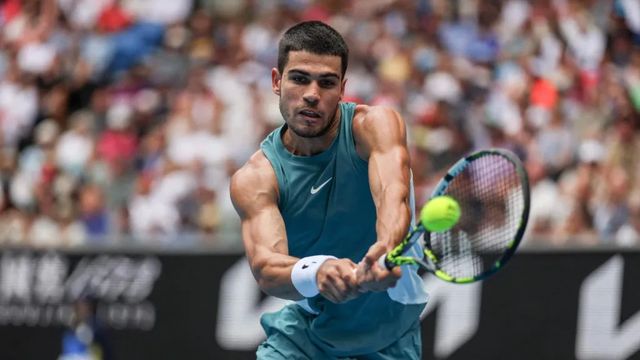 El gesto de Nishioka tras ganar el primer juego a Alcaraz después de perder los nueve primeros