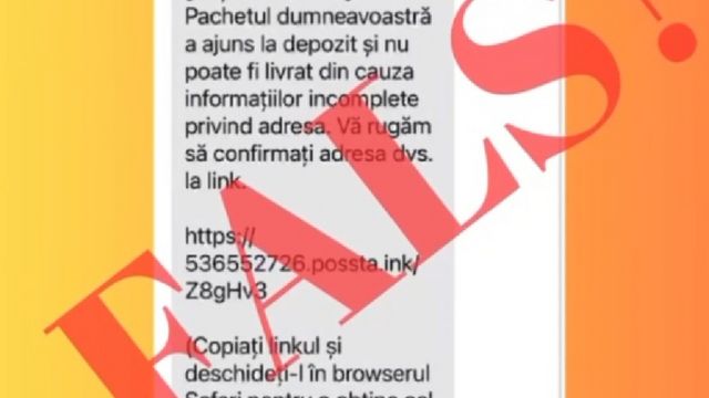 Avertismentul Poliției privind mesajele frauduloase care folosesc numele Poștei Moldovei