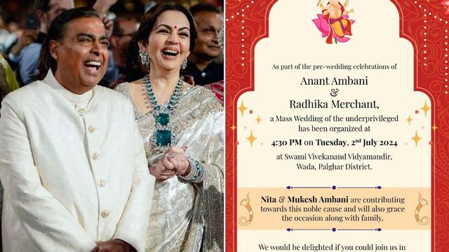 Mukesh Ambani, Nita Ambani arrive at mass wedding venue as Anant Ambani, Radhika Merchant wedding countdown begins