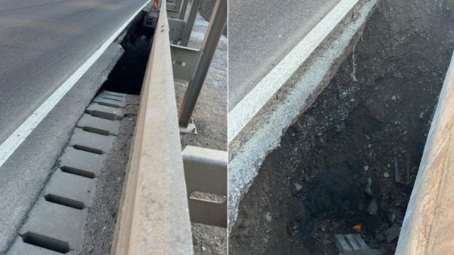 Circulație restricționată pe DN1, sensul Brașov- Ploiești, după o alunecare de teren în zona Cornu