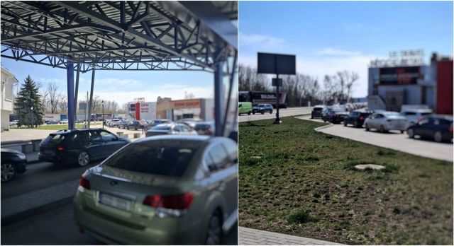 Trafic intens la punctul de trecere Sculeni, pe sensul de ieșire din Republica Moldova