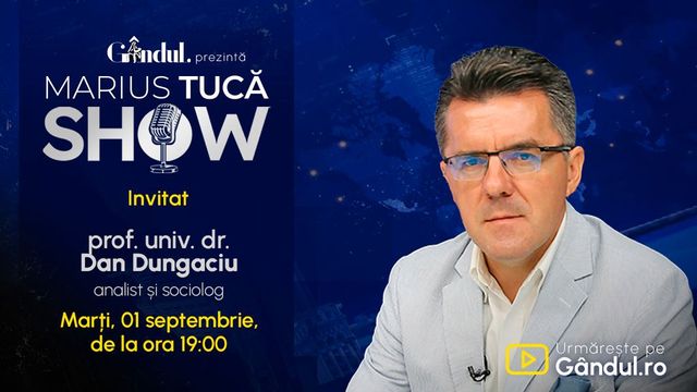 Marius Tucă Show începe luni, 31 august, de la ora 19.00, pe Gândul. Invitată: Viorica Dăncilă