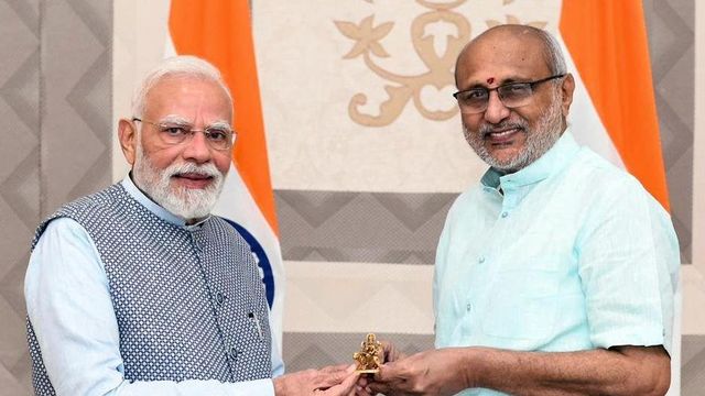PM Modi meets Vice President Radhakrishnan
