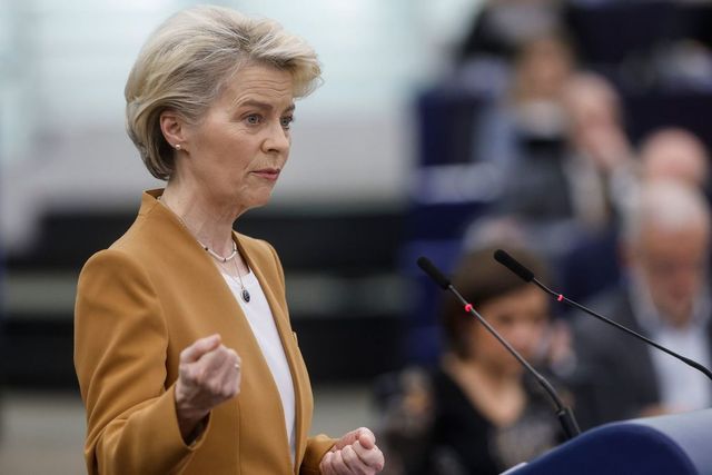 Președinta Comisiei Europene, Ursula von der Leyen, susține discursul despre starea Uniuni