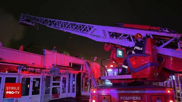 Incendiu de amploare în Piața Matache din Capitală. A fost emis mesaj RO-Alert din cauza degajărilor de fum