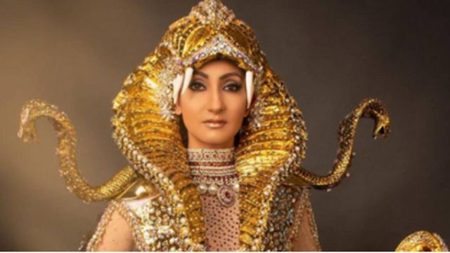 India’s Navdeep Kaur Wins Best National Costume At Mrs World 2022