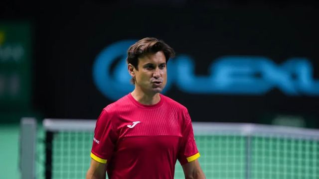 Pedro Martínez, Pablo Carreño, Alejandro Davidovich y Carballés, equipo de Copa Davis