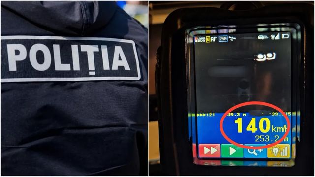 Un șofer a fost prins conducând cu 140 km/h pe strada Mihai Viteazul din capitală