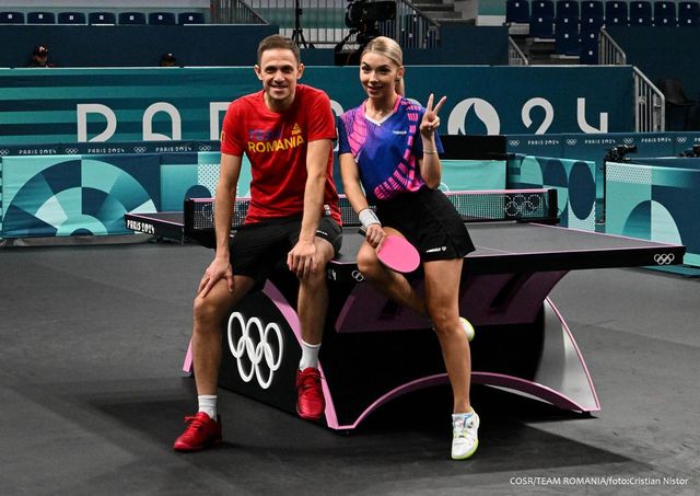 Ovidiu Ionescu și Bernadette Szocs s-au calificat în sferturi la dublu mixt la tenis de masă