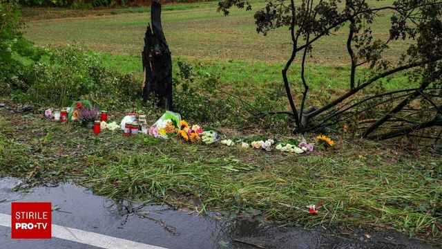 Un tată și doi copii au ars de vii într-o Tesla care a luat foc în urma unui accident, în Germania