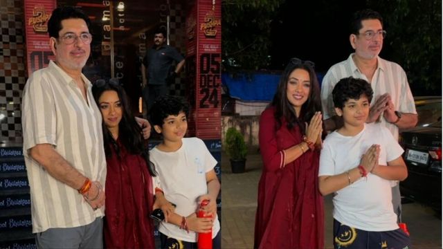 Rupali Ganguly greets paparazzi with folded hands amid stepdaughter Esha’s fresh accusations