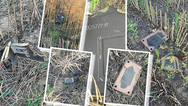 Resturi de dronă găsite pe un câmp din Tulcea. Autoritățile au decis să le detoneze din cauza posibilității de a avea explozibil la bord