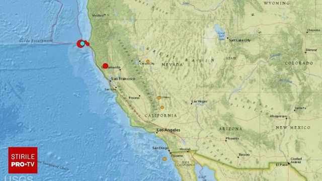 Cutremur cu magnitudinea 7 și alertă de tsunami în apropiere de coastele Californiei