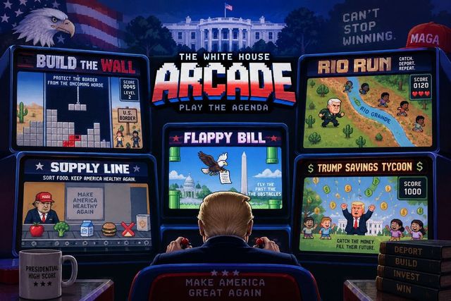 Casa Albă a lansat un site cu jocuri video care recreează unele dintre politicile lui Trump