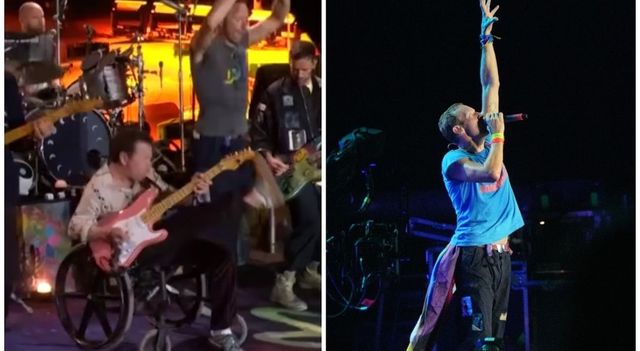 Michael J. Fox suona a sorpresa sul palco con i Coldplay