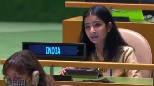 Meet Sneha Dubey, India’s first secretary at United Nation who tore into Imran Khan with a fiery response