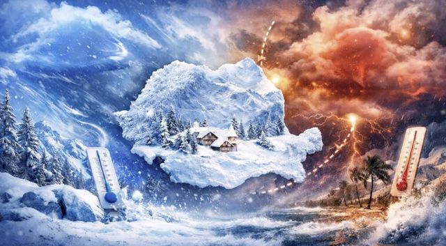 Primul val de ninsori și vreme rece din această iarnă începe de miercuri, 24 decembrie