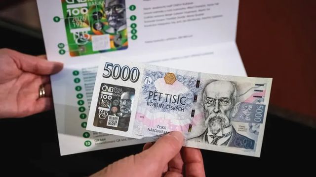 ČNB vydala speciální pětitisícikorunu